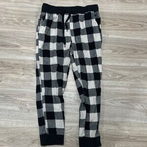 Aeropostale Kids Black and White Checkered Joggers